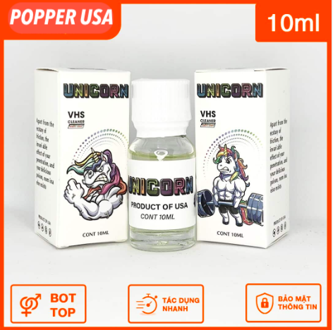  Kho sỉ Popper Unicorn chai hít kích thích chính hãng Mỹ 10ml hàng mới về